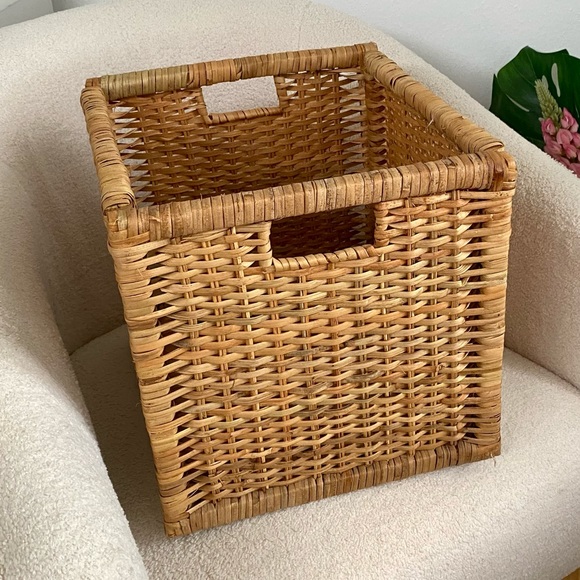 IKEA Storage & Organization Ikea Branas Rattan Handwoven Basket